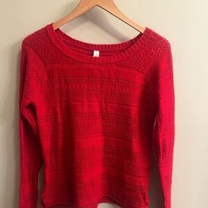 Aeropostale Red Crew Neck Sweater